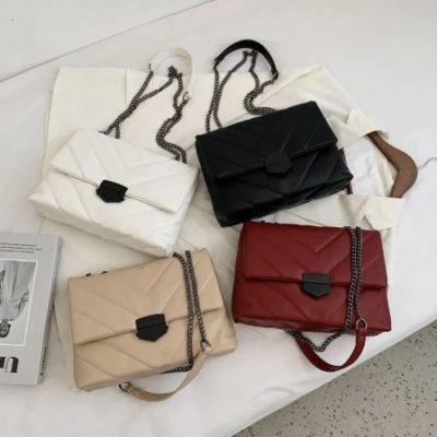 Embroidered PU Leather Crossbody Bags