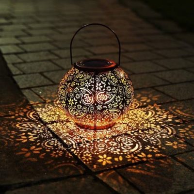 Attractive Solar-Powered Deco Lantern