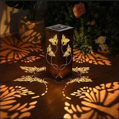Butterfly Solar Garden Lantern