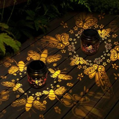 Butterfly/Bee/Flower Solar Lamp (Set of 2)