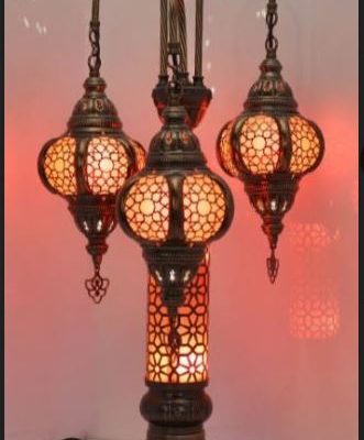 Dream Cascades Moroccan Table Lamp