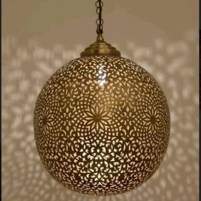 Globe-Shaped Moroccan Pendant Light