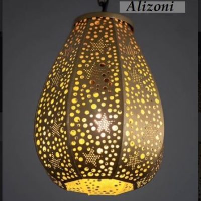 Golden Star-Design Moroccan Pendant Light