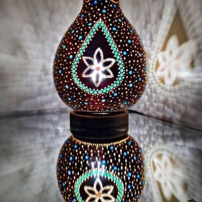 Handmade Sphere Gourd Lamp