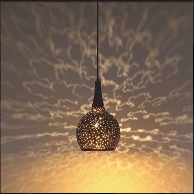 Hollow-Carved Shade Pendant Light