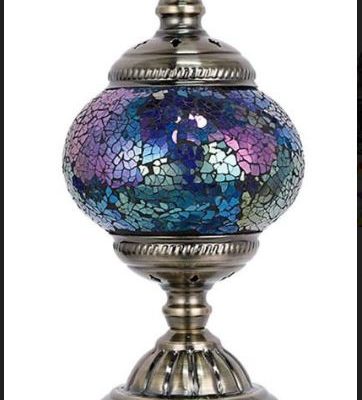 Moroccan Stained Glass Table Lamp
