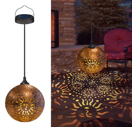 sun-pattern lantern