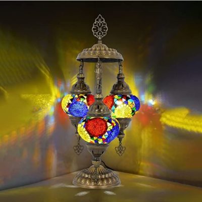 3-globe Moroccan lamp