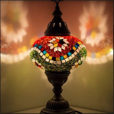 handmade mosaic lamp
