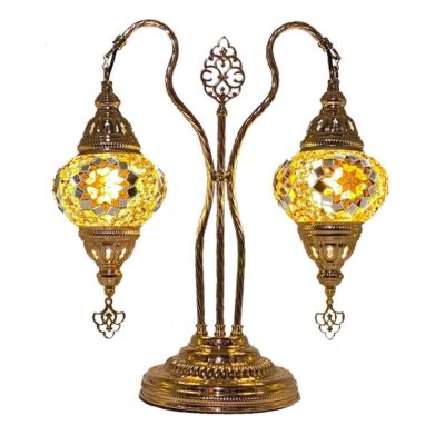 Twin Cascades Moroccan Table Lamp