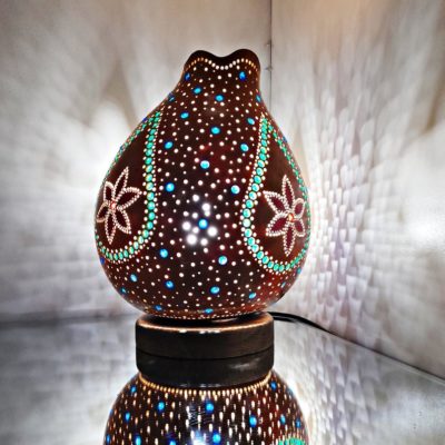 Handmade Sphere Gourd Lamp