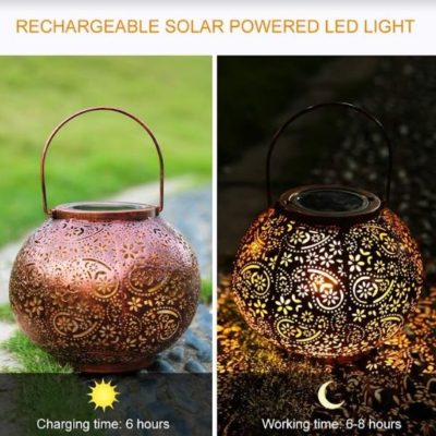 Attractive Solar-Powered Deco Lantern
