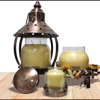 Copper Star Candle H