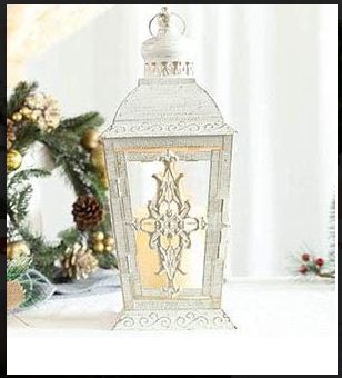 Distressed Vintage Moroccan Candle Lantern