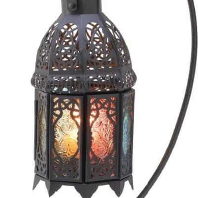 Moroccan Rainbow Ornate Candle Holder