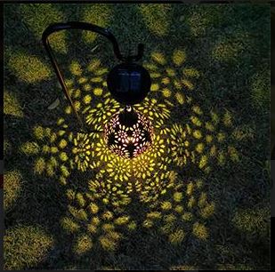 Moroccan Floral Solar Decorative Lantern