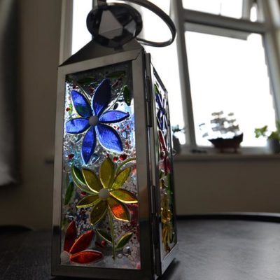 Flower Design Glass 