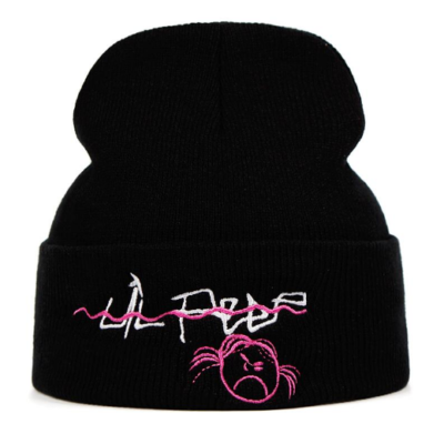 Angry Girl Embroidered Beanie