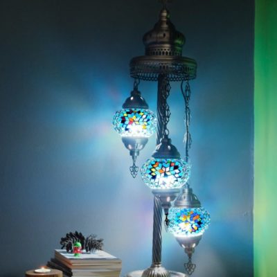 3 Globes Moroccan Floor Lamp