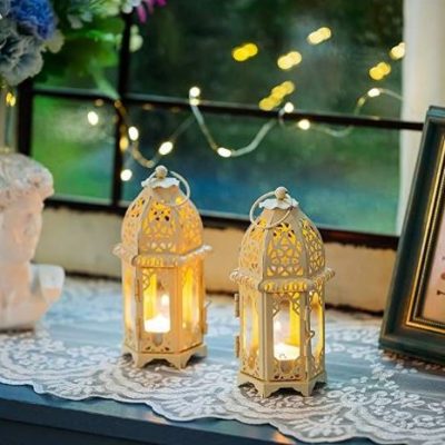 2 Pcs Mini Moroccan Tealight Candle Holder