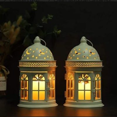 Cream Moroccan Candle Holder