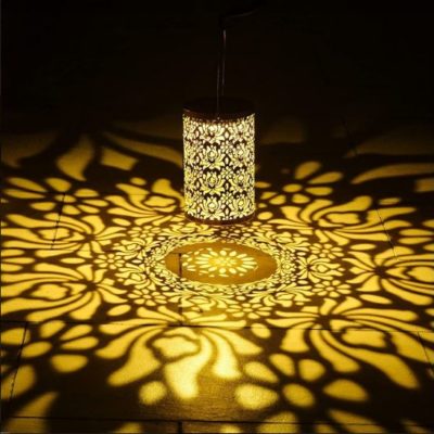 Floral-Design Solar Lantern (Set of 2)