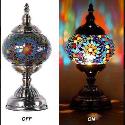 Handmade Moroccan Mosaic Desktop Lamp