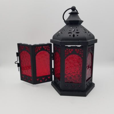 Red Moroccan Hanging Deck Light