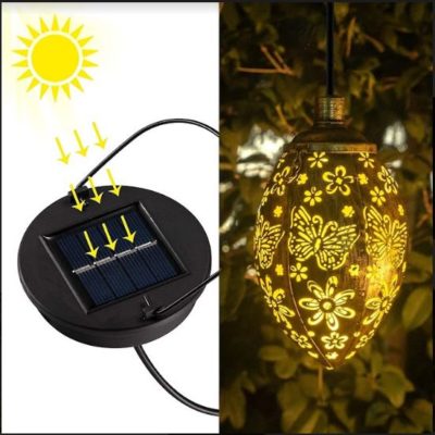 Color-Changing Moroccan Solar Decorative Lantern