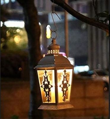 Distressed Vintage Moroccan Candle Lantern