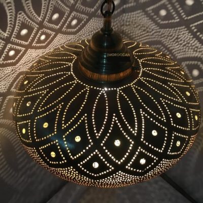 Beautiful Handmade Moroccan Brass Pendant Light