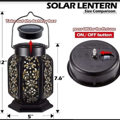 Decorative Solar Outdoor Lantern