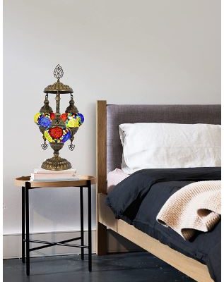 3-Globe Moroccan Table Lamp