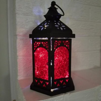 Red Moroccan Hanging Deck Light