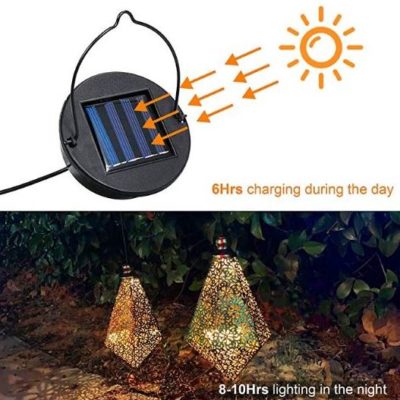Diamond Shaped Solar Powered Lantern