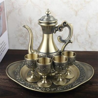 Moroccan Bronze Coffee Tea Set