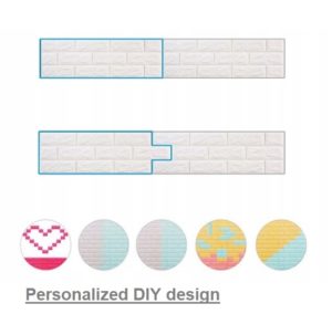 Continuous thick brick wall sticker5
