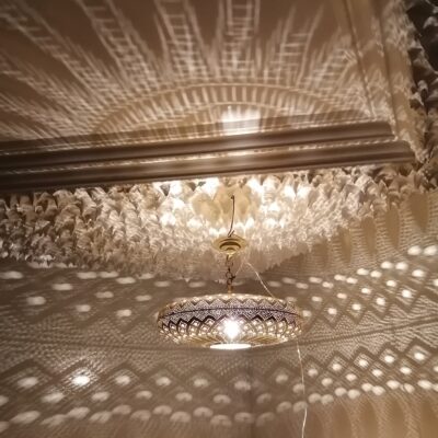 Moroccan pendant lamp silver/copper ceiling light, chandelier – lanterns- hanging lamp