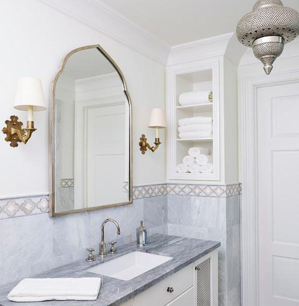 Luxury Moroccan Bathroom Mirror
