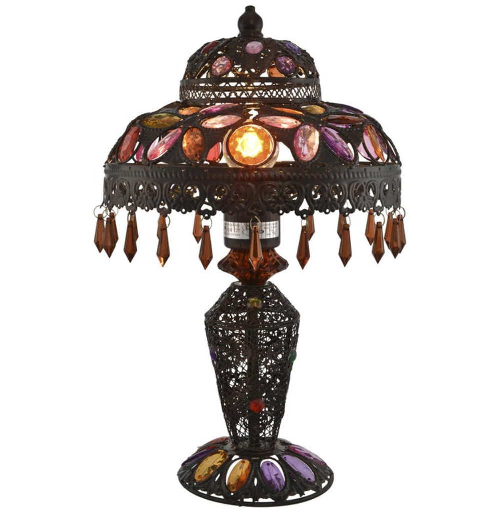 Moroccan Jewel Droplet Table Lantern