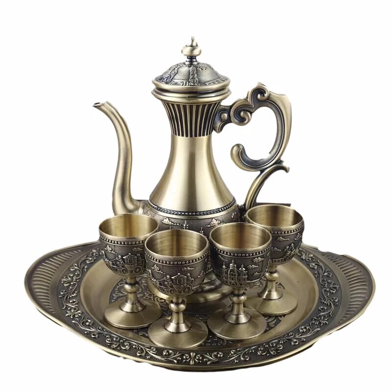 Moroccan Bronze Coffee Tea Set