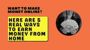 Read more about the article Want to Make Money Online? Here Are 5 Real Ways to Earn Money From Home