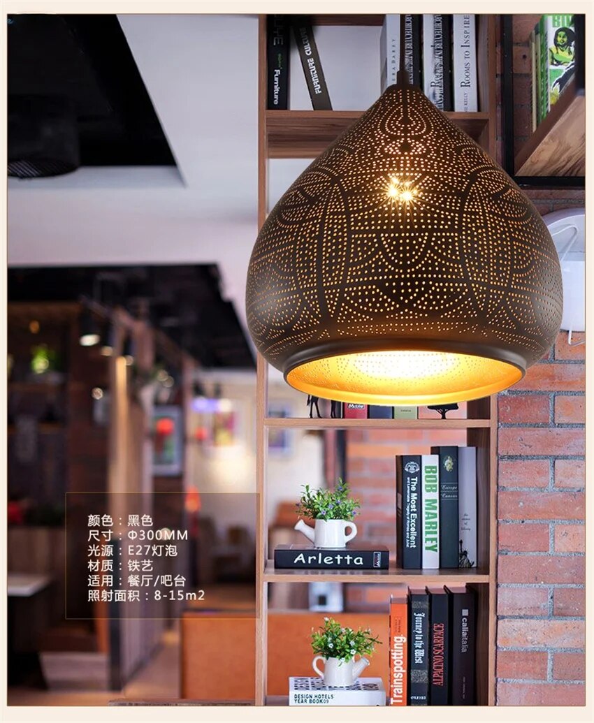 Moroccan Style Led Pendant Lamp