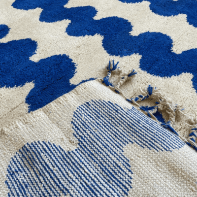 Handwoven Blue Moroccan Carpet [Best Selling]