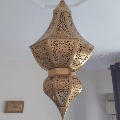 Beautiful Moroccan Brass Chandelier