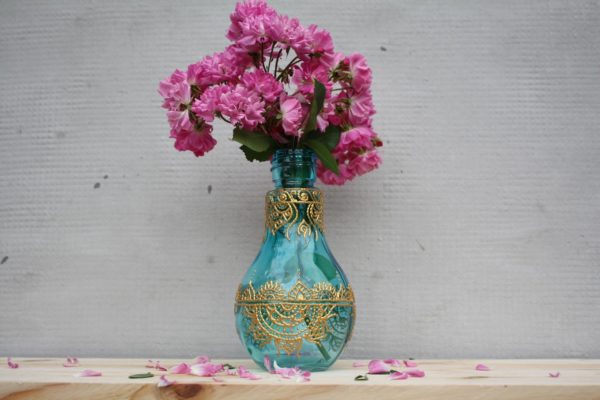 Hand Painted Boho Vase