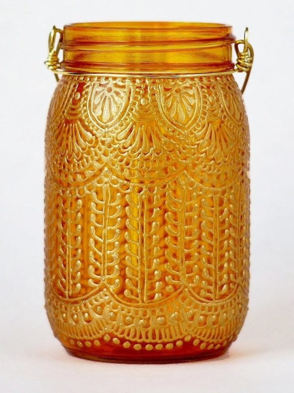 handmade henna candle lantern3