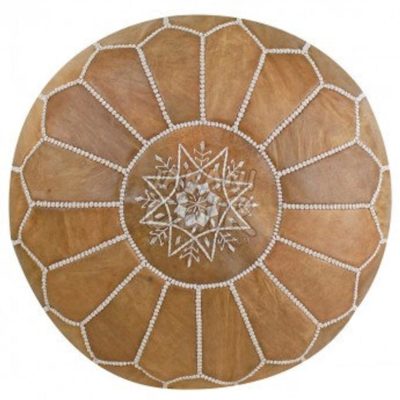 Handcrafted Moroccan Leather Pouf