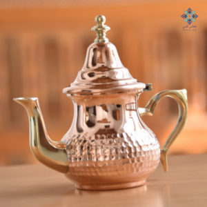 Authentic Moroccan copper teapot with dome