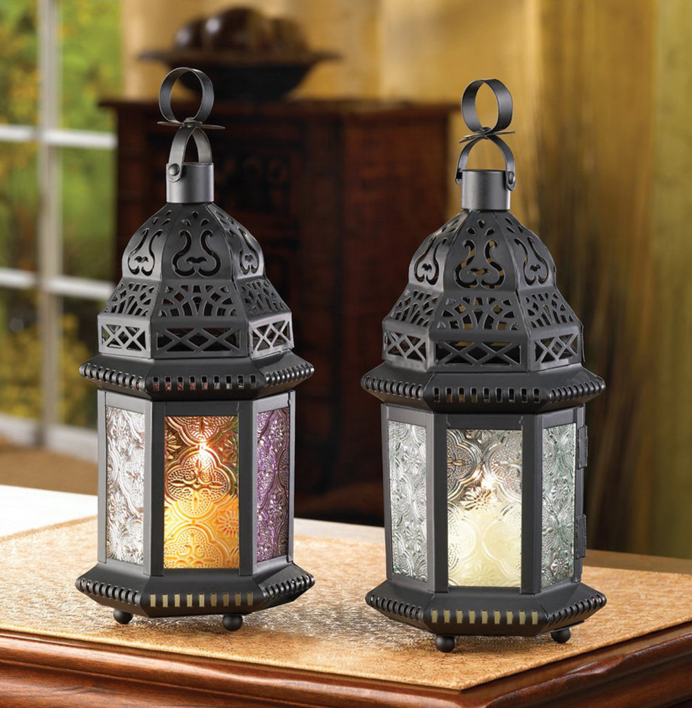 moroccan lantern table
